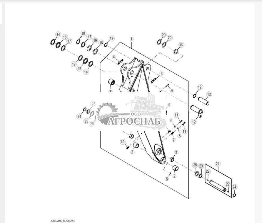 Стандартная рукоять ковша 